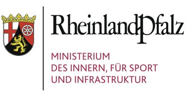 Logo des rheinland-pfälzischen Ministeriums des Inneren, für Sport und Infrastruktur