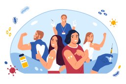 Vaccination Flat Concept Vaccination Flat Concept